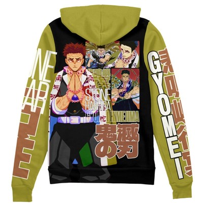 Demon Slayer Gyomei Himejima V2 Streetwear Zip Hoodie