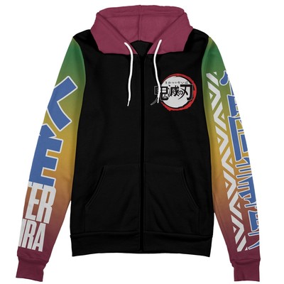 Demon Slayer Giyu Tomioka V3 Streetwear Zip Hoodie