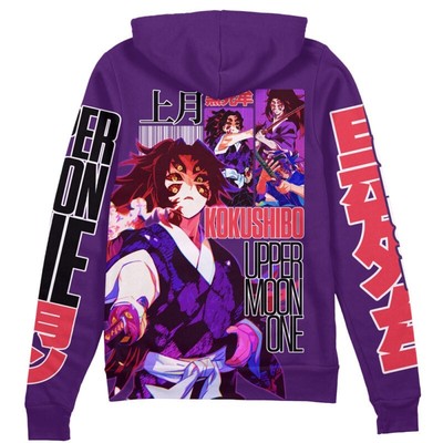 Demon Slayer Kokushibo V2 Streetwear Zip Hoodie