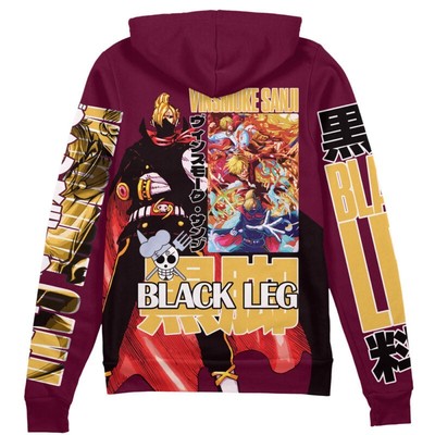 One Piece Vinsmoke Sanji V2 Streetwear Zip Hoodie