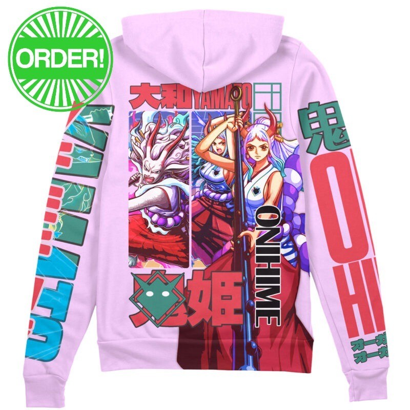 One Piece Yamato V2 Streetwear Zip Hoodie