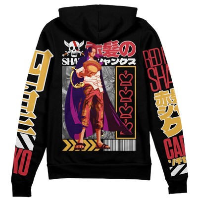 One Piece Shanks Streetwear Zip Hoodie