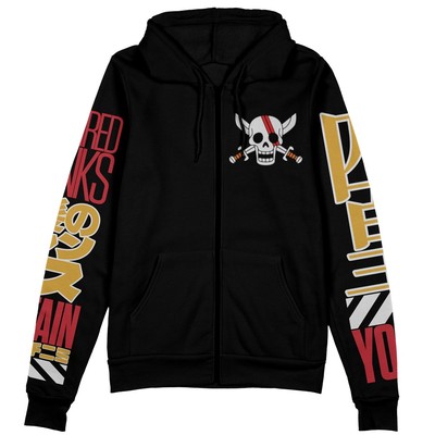 One Piece Shanks Streetwear Zip Hoodie