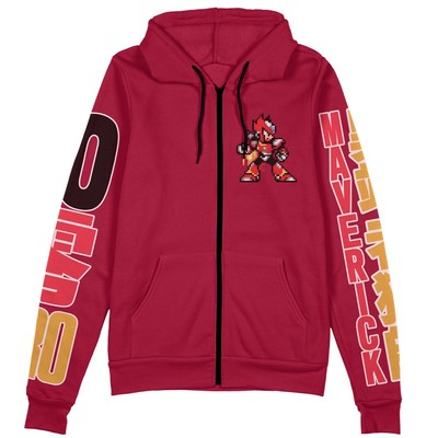 Mega Man Zero Streetwear Zip Hoodie