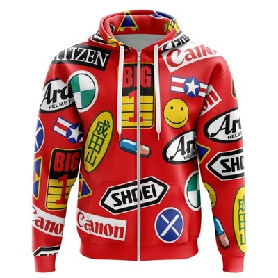 Akira Full Decals Zip Hoodie