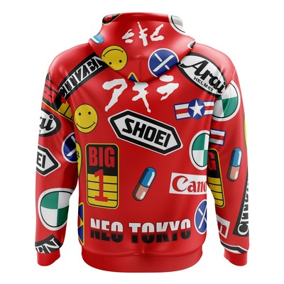Akira Full Decals Zip Hoodie