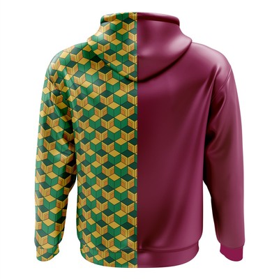 Demon Slayer Giyu Tomioka Zip Hoodie