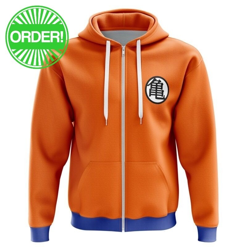 Dragon Ball Z Goku Kame Kai Zip Hoodie