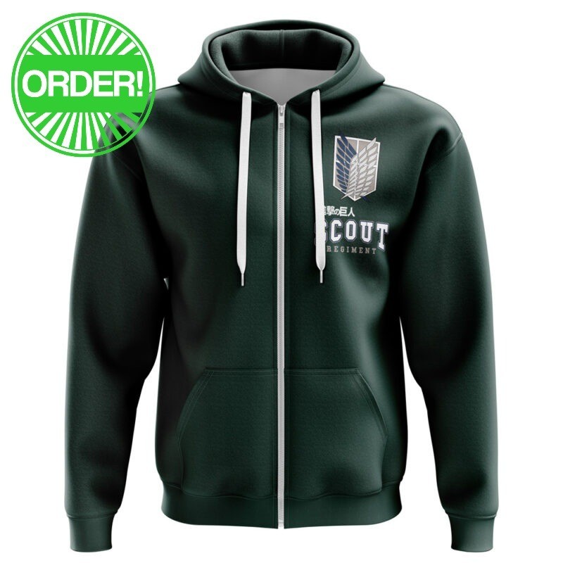 Attack On Titan Scouting Regiment Zip Hoodie