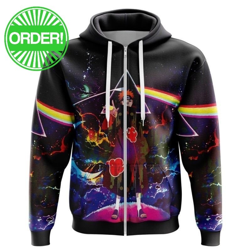 Naruto Shippuden Akatsuki Astral Led Pain Zip Hoodie