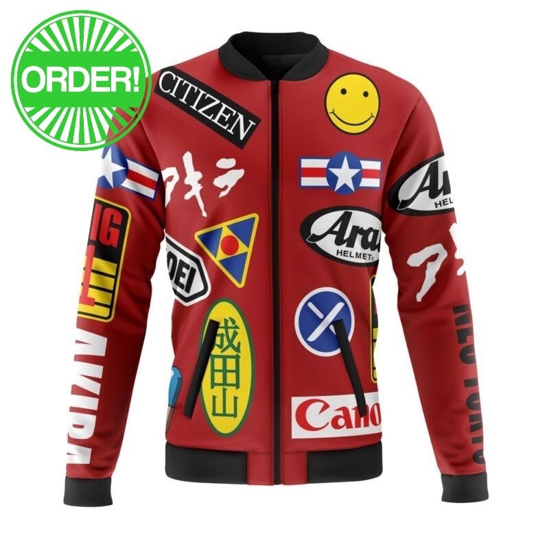 Akira Full Decals Casual Bomber Jacket
