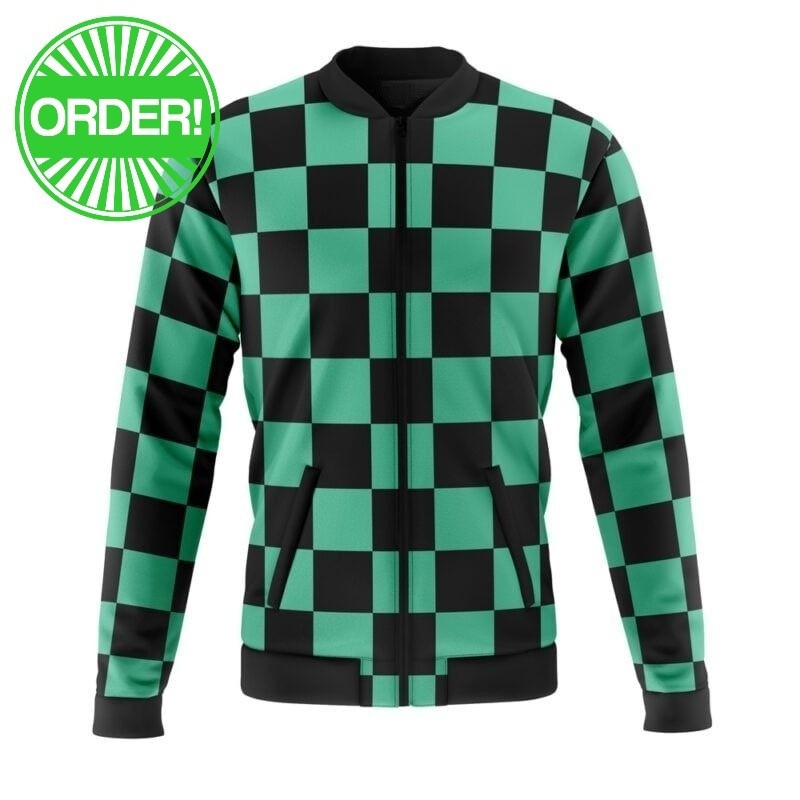 Demon Slayer Tanjiro Kamado Casual Bomber Jacket