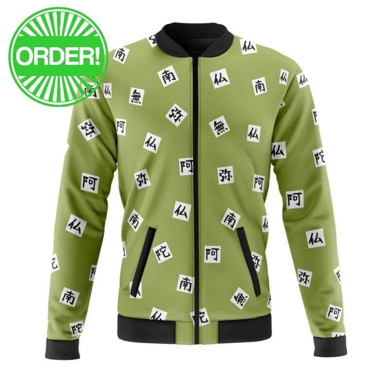 Demon Slayer Gyomei Himejema Casual Bomber Jacket