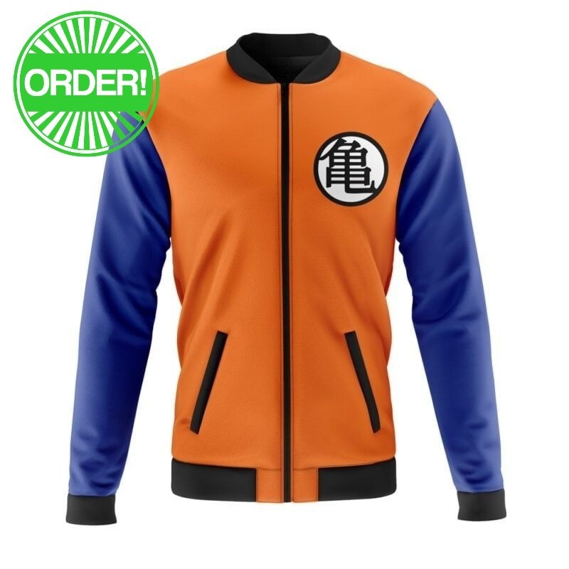 Dragon Ball Z Goku Kame Kai Casual Bomber Jacket