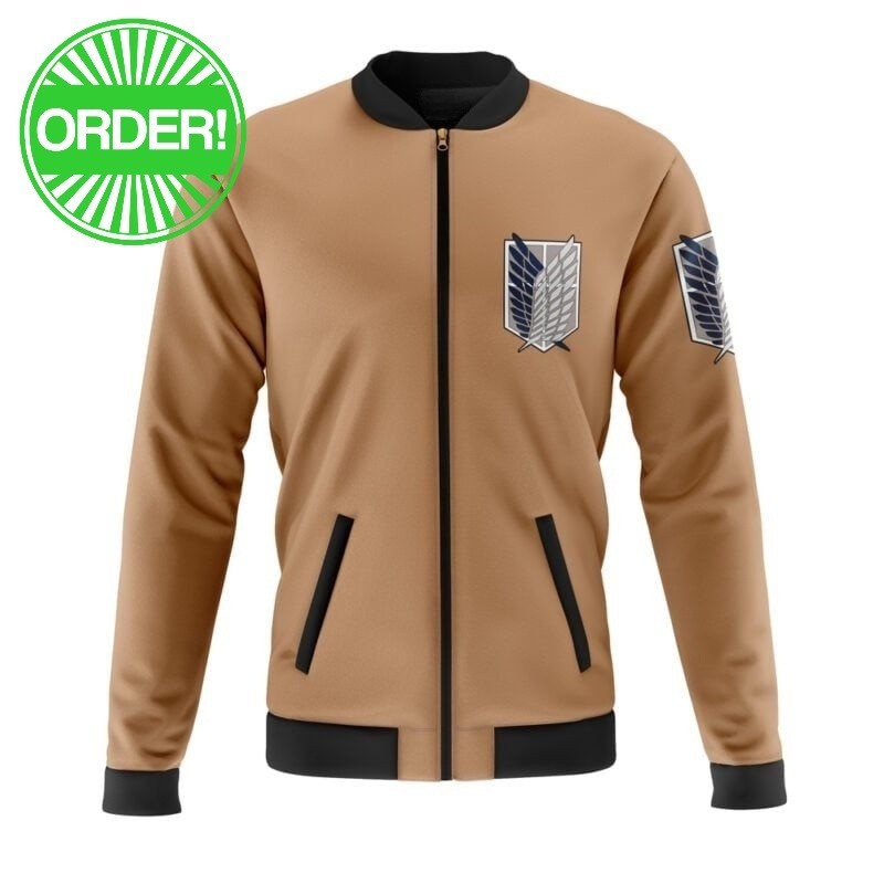 Attack On Titan Scouting Regiment Casual Bomber Jacket