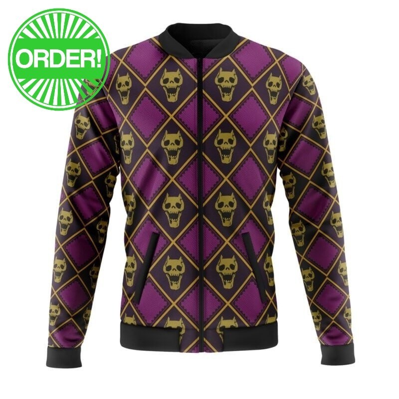 Jojo’s Bizarre Adventure Yoshikage Kira Killer Queen Casual Bomber Jacket