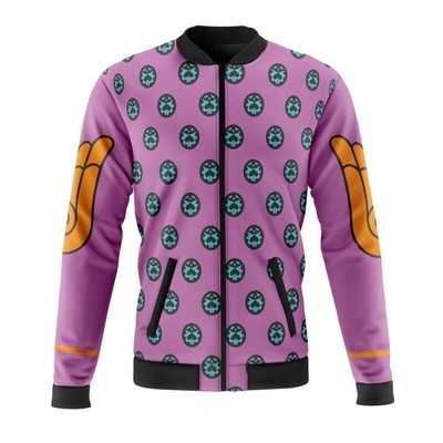 Jojo’s Bizarre Adventure Giorno Giovanna Anime Casual Bomber Jacket