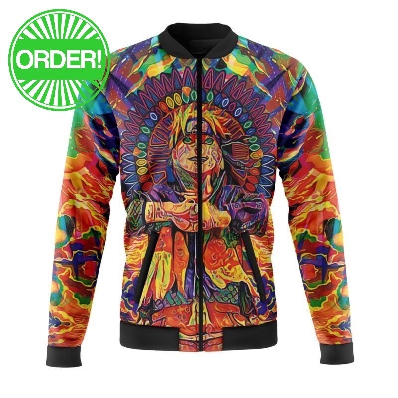 Naruto Shippuden Trippy Naruto Casual Bomber Jacket