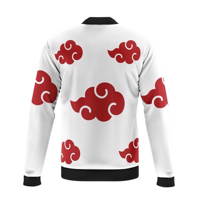 Naruto Akatsuki White Casual Bomber Jacket