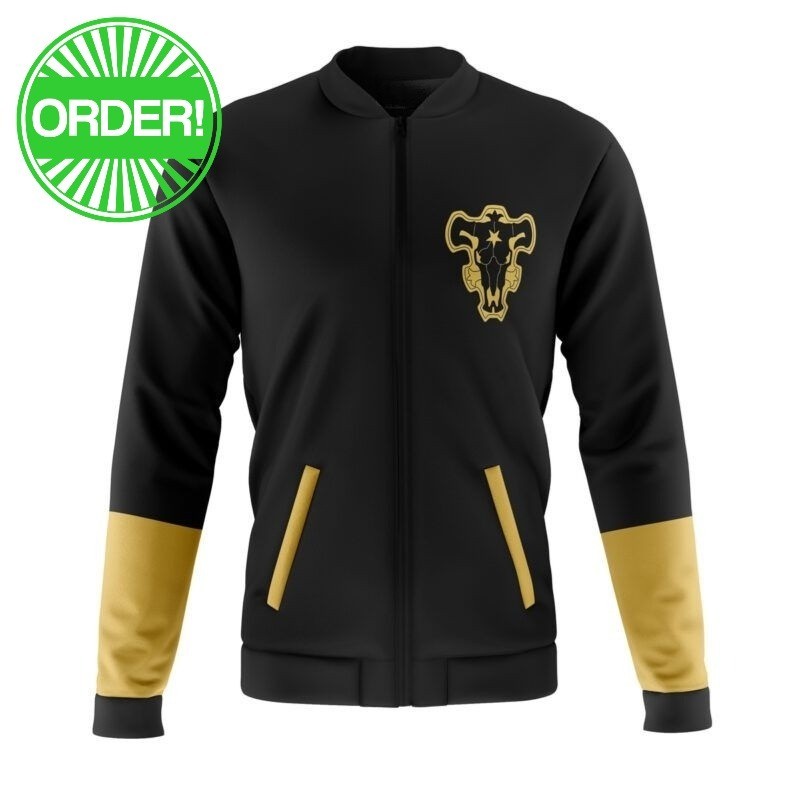 Black Clover Black Bulls Casual Bomber Jacket