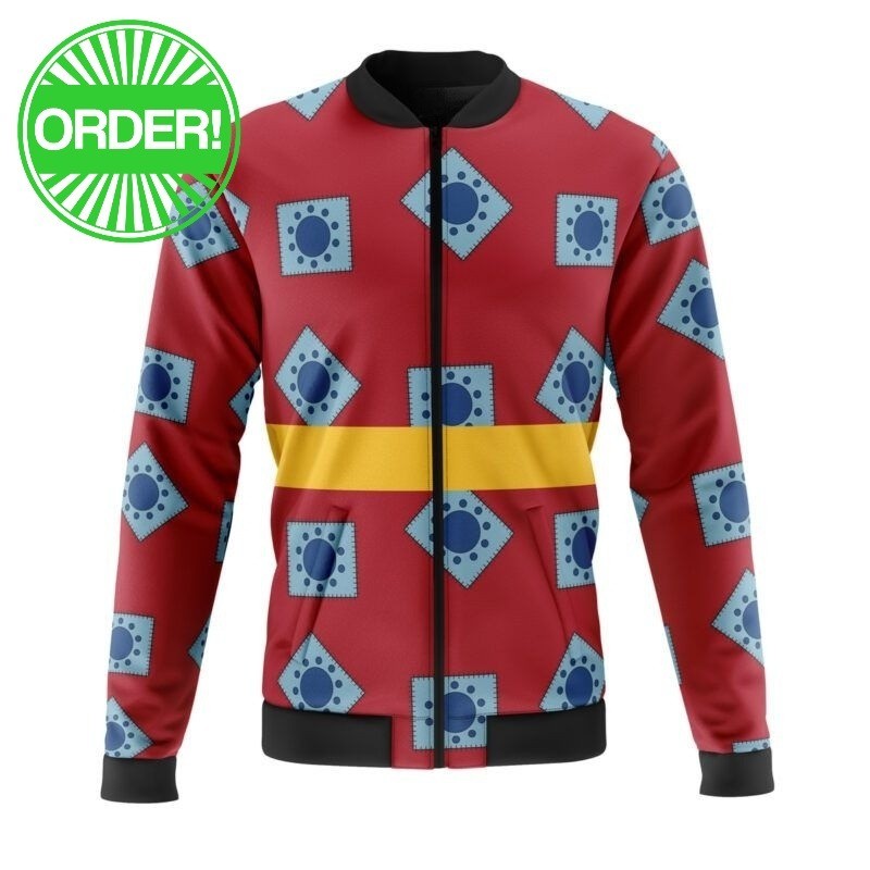 One Piece Monkey D. Luffy Wano Pattern Casual Bomber Jacket
