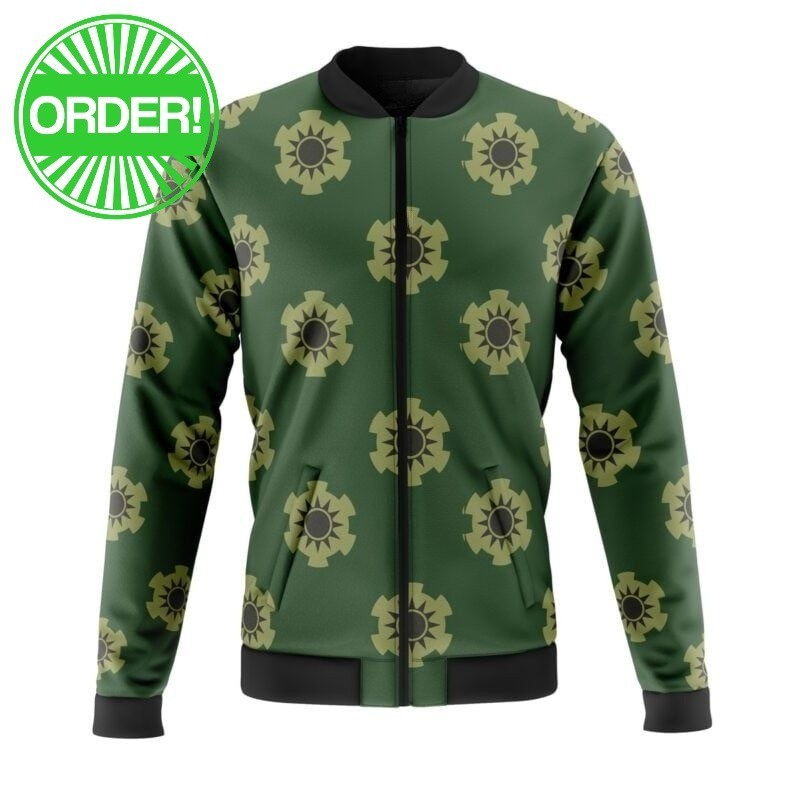 One Piece Zoro Wano Pattern Casual Bomber Jacket