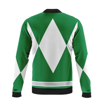 Mighty Morphin Power Rangers Green Ranger Casual Bomber Jacket
