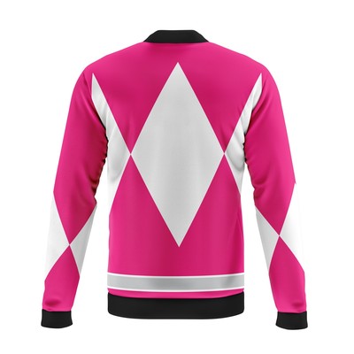 Mighty Morphin Power Rangers Pink Ranger Casual Bomber Jacket