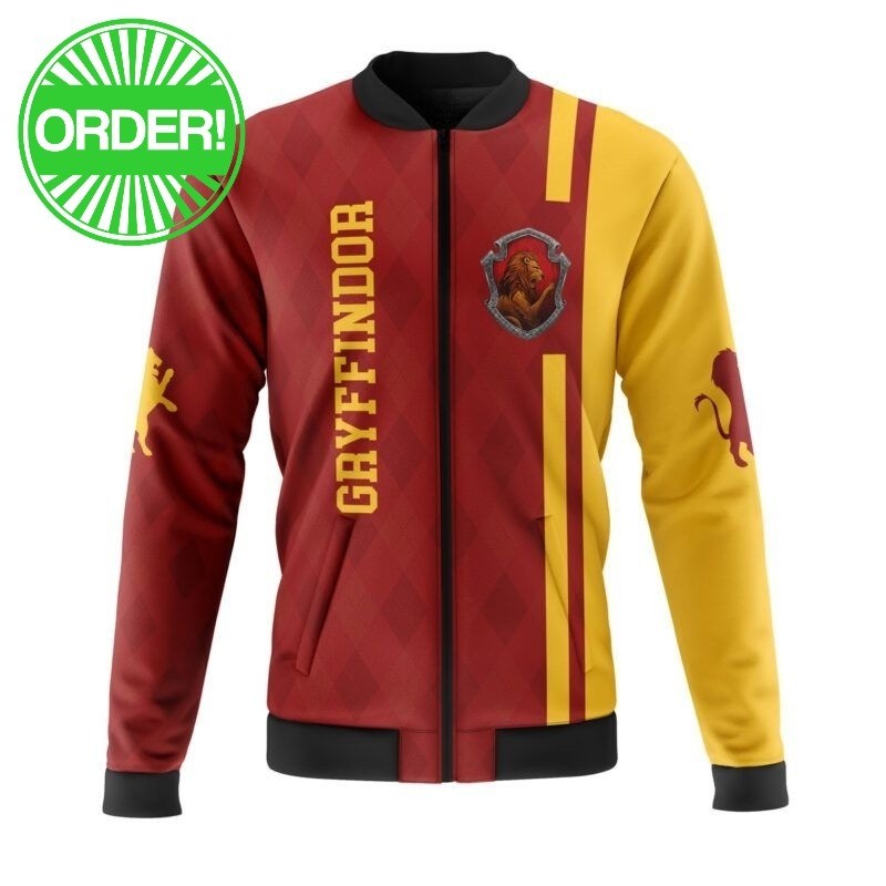 Harry Potter Gryffindor Casual Bomber Jacket