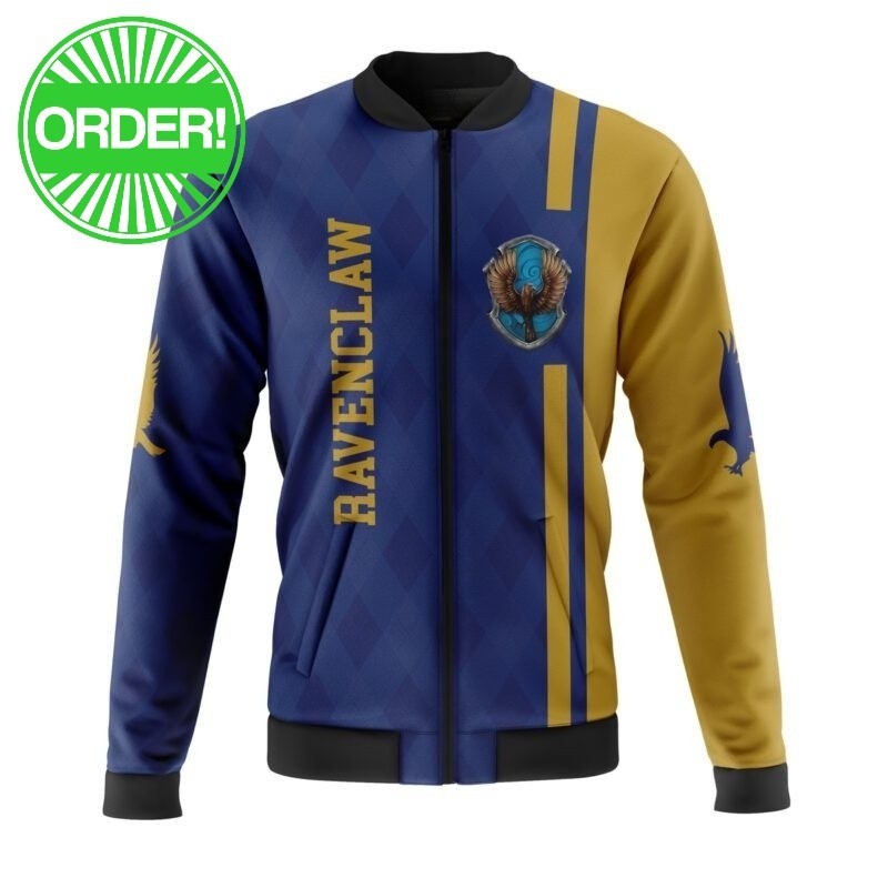 Harry Potter Ravenclaw Casual Bomber Jacket