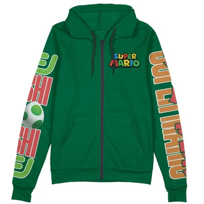 Super Mario Yoshi Streetwear Zip Hoodie