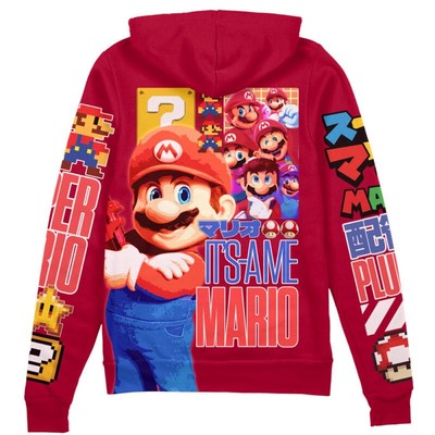 Super Mario Mario Streetwear Zip Hoodie