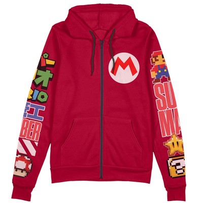 Super Mario Mario Streetwear Zip Hoodie