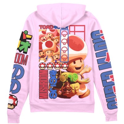 Super Mario Toad Streetwear Zip Hoodie