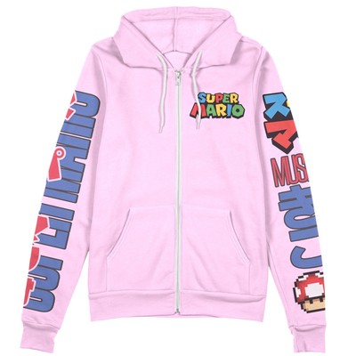 Super Mario Toad Streetwear Zip Hoodie