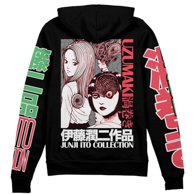 Junji Ito Collection Uzumaki Streetwear Zip Hoodie