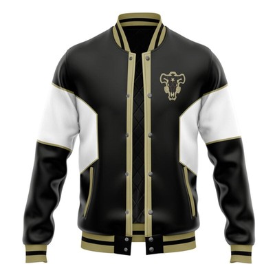 Black Clover Asta Black Bulls Varsity Jacket