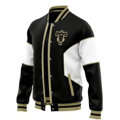 Black Clover Asta Black Bulls Varsity Jacket