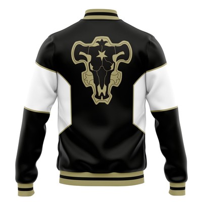 Black Clover Asta Black Bulls Varsity Jacket