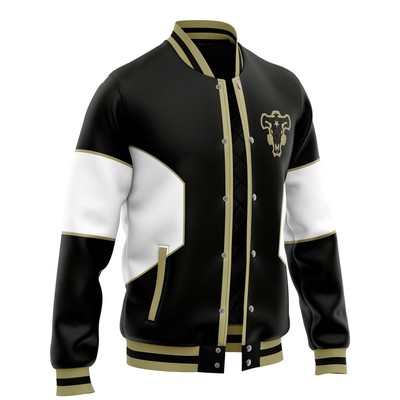 Black Clover Asta Black Bulls Varsity Jacket