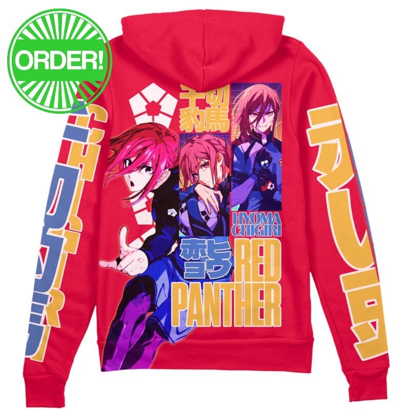 Blue Lock Hyoma Chigiri Streetwear Zip Hoodie