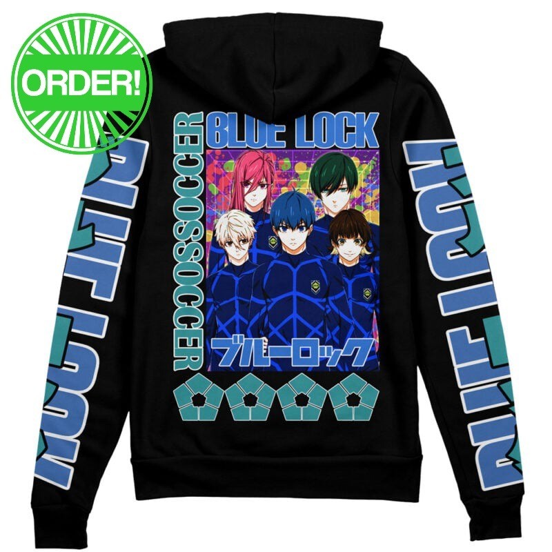 Blue Lock Streetwear Zip Hoodie