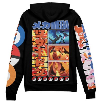 Pokemon Charizard Streetwear Zip Hoodie