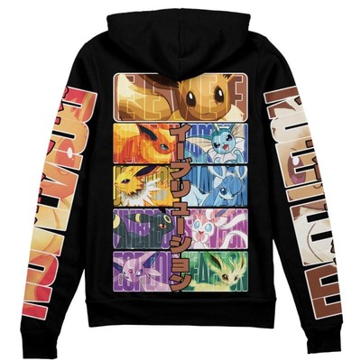 Pokemon Eeveelution Streetwear Zip Hoodie