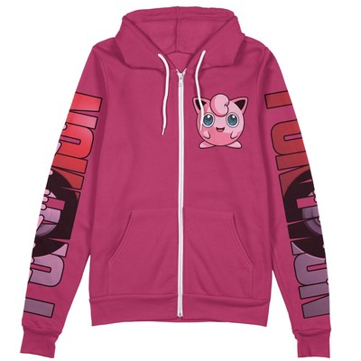 Pokemon Jigglypuff Streetwear Zip Hoodie