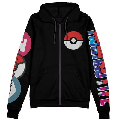 Pokemon Lucario Streetwear Zip Hoodie