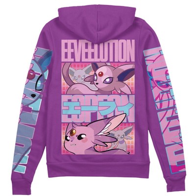 Pokemon Espeon Streetwear Zip Hoodie
