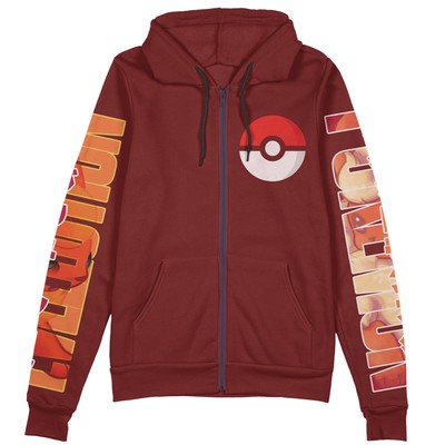 Pokemon Flareon Streetwear Zip Hoodie