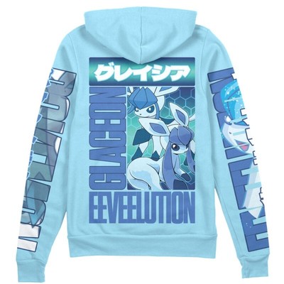 Pokemon Glaceon Streetwear Zip Hoodie