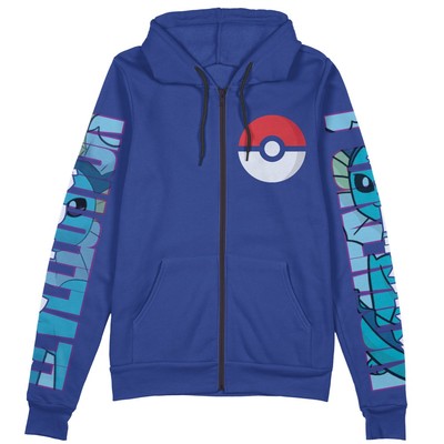 Pokemon Vaporeon Streetwear Zip Hoodie